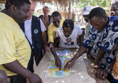 Formation Education préventive communautaire menée par Pompiers Solidaire dans le cadre de sa mission Togo